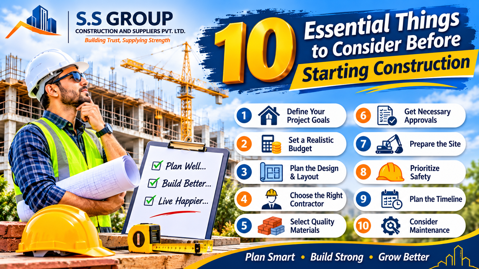 10 Essential Things to Consider Before Starting Construction